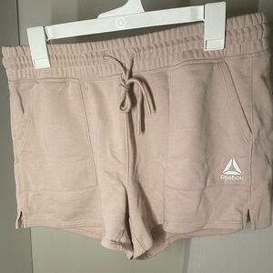 Beige size L Reebok sweat shorts